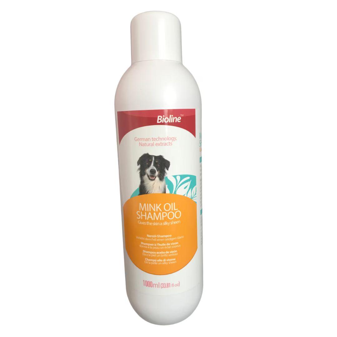 Bioline Mink Oil Dog Moisturizing Shampoo - 1L
