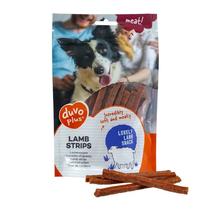 Duvo+ Dog Snack Lamb Strips - 80g