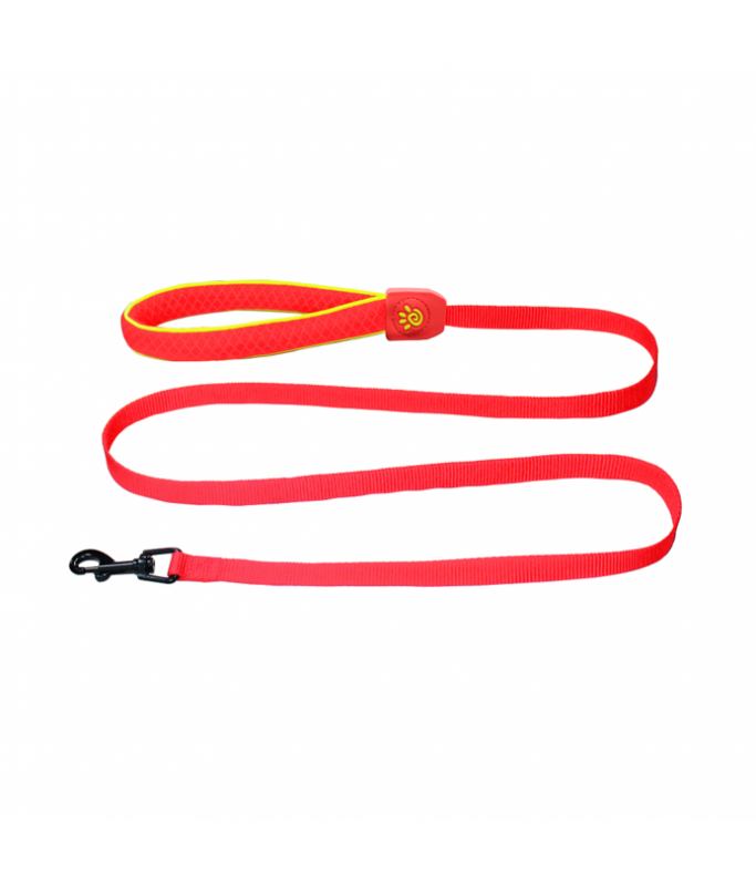 Doco Reflective Yellow Rope Mesh Dog Leash 1.5cm x 150cm Small