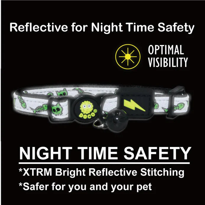 Doco Reflective Cat Collar BLUE