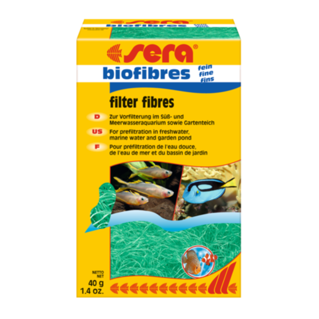 Sera Biofibres Fine Filter Media Fine Particle Filtration - 40G