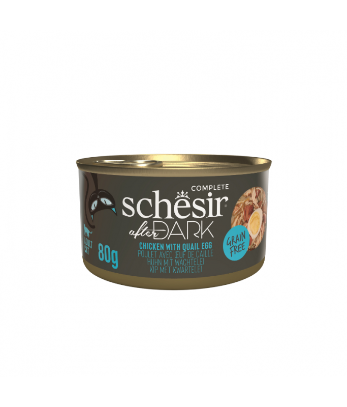 Schesir Wholefood Broth Chicken & Quail Egg Wet cat food 80G