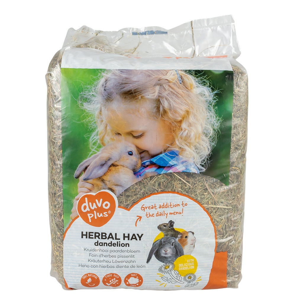 Duvo+ Herbal Hay with Dandelion – 500g Natural Small Pet Feed