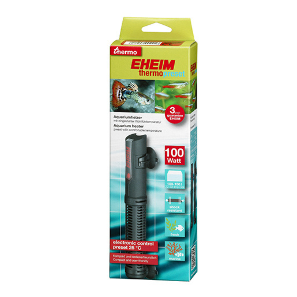 Eheim ThermoPreset 100 Aquarium Heater - Pre-Set 100W