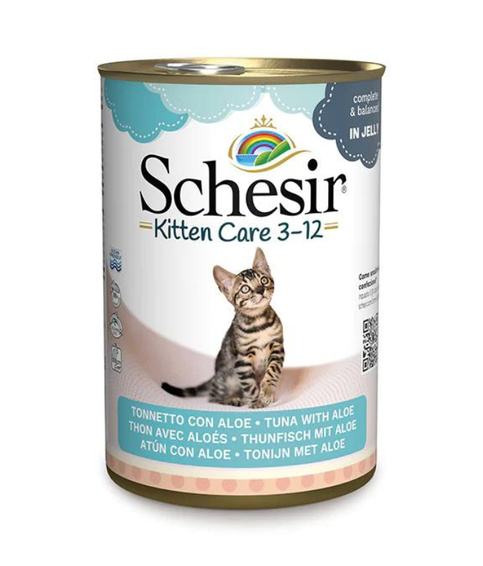 Schesir Kitten Wet Food Can Tuna With Aloe - 140G