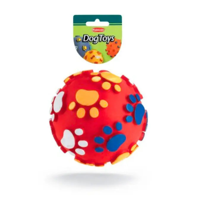 Padovan Dog Ball With Paws Durable Play Toy – 12cm