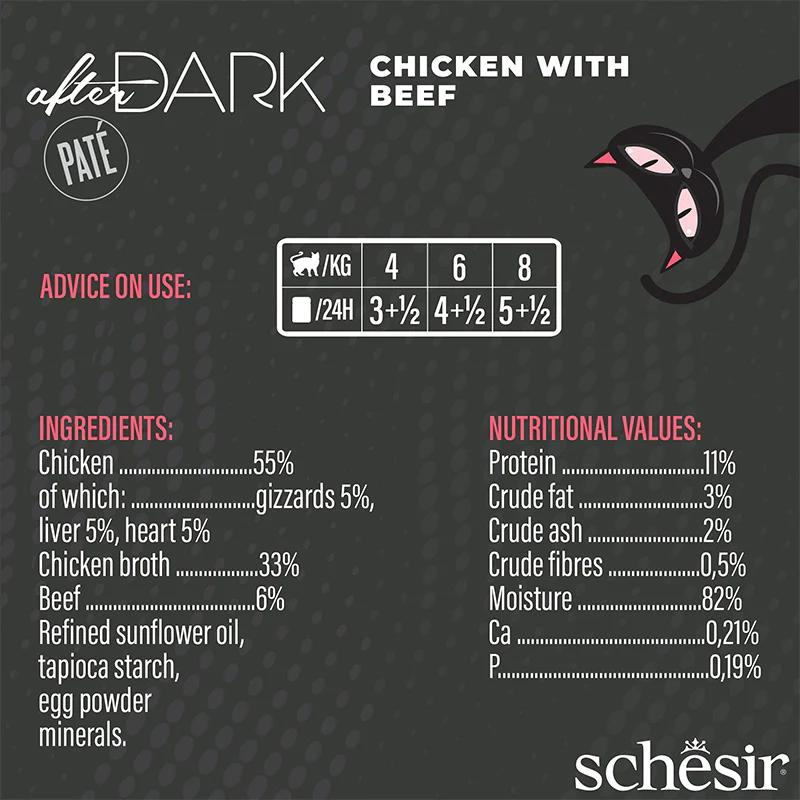 Schesir Wholefood Broth Chicken & Beef Wet Cat food 80G