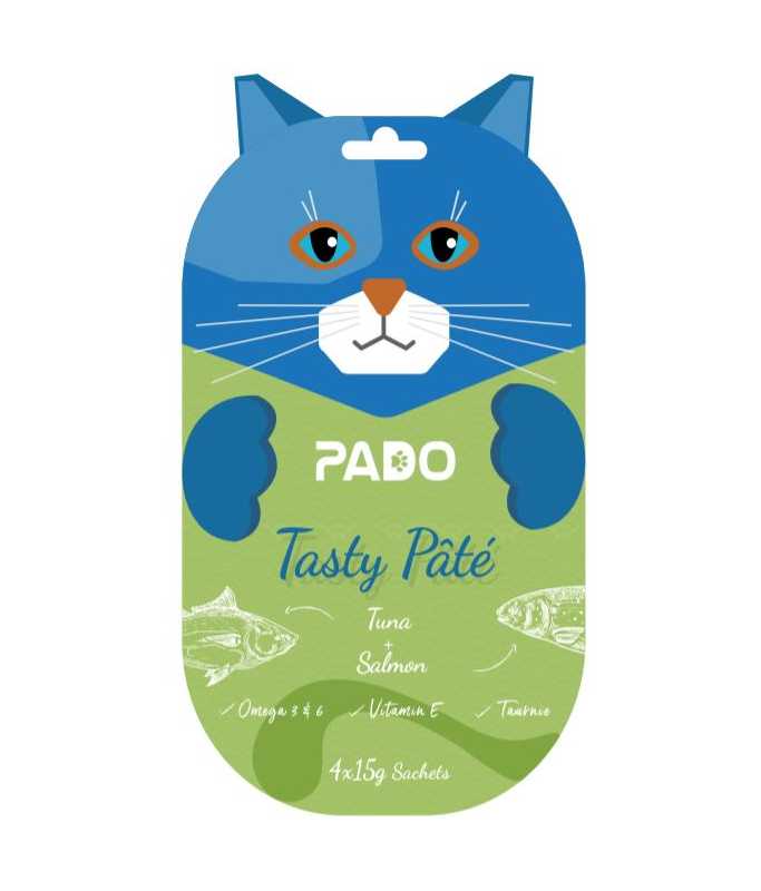 Pado Cat Wet Sachets Tuna & Salmon - 4x15g