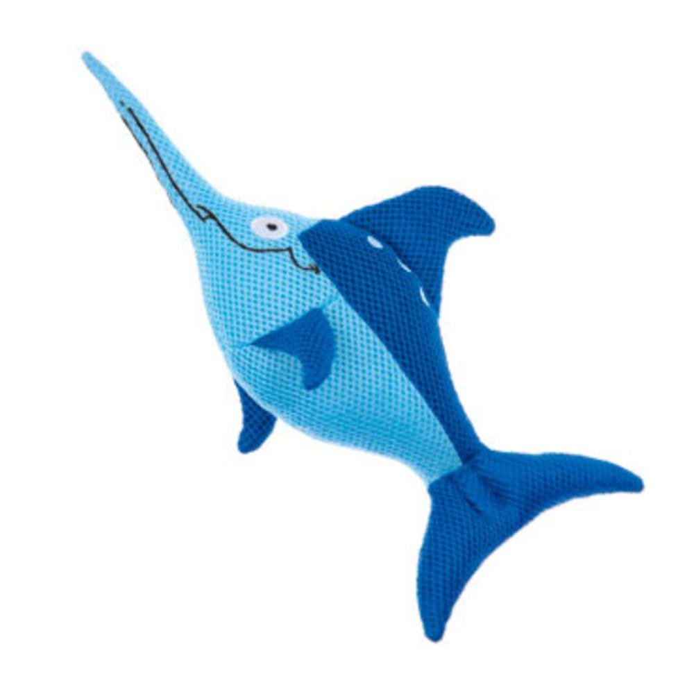 Imac Swordfish Mesh Plush Dog Toy Soft & Textured