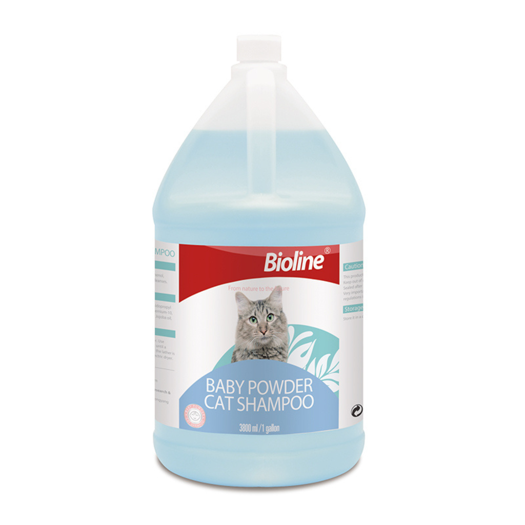 Bioline Baby Powder Cat Shampoo Gentle Formula - 3.8L
