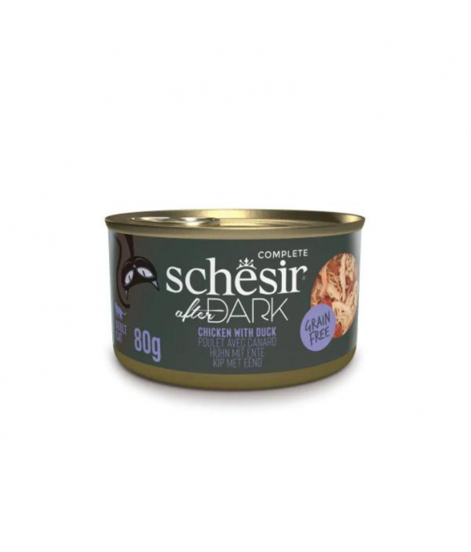 Schesir Wholefood Broth Chicken & Duck Wet cat food 80G