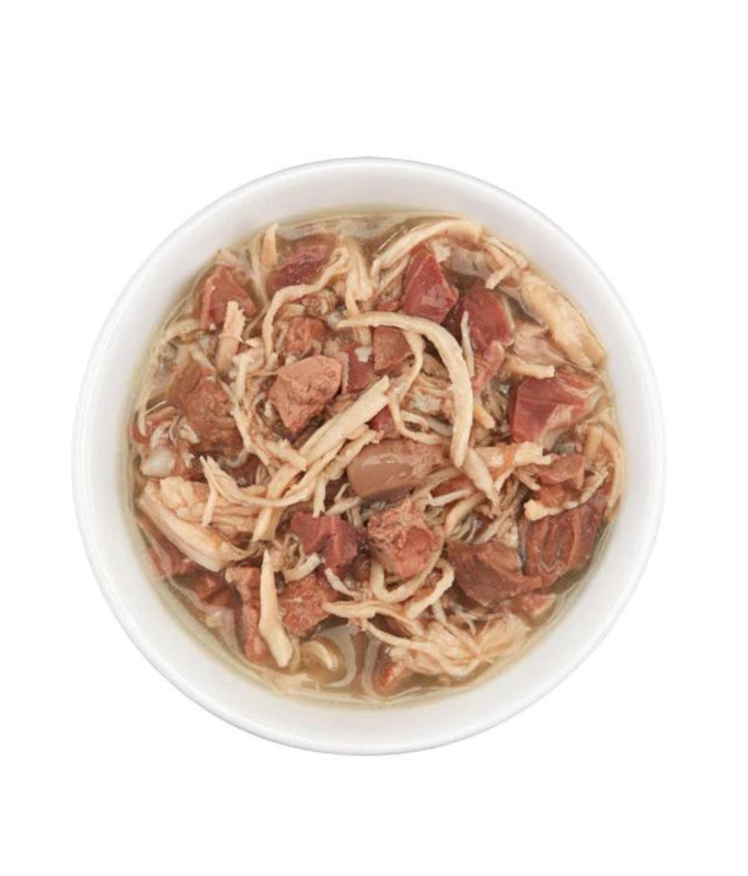 Schesir Wholefood Broth Chicken & Beef Wet Cat food 80G