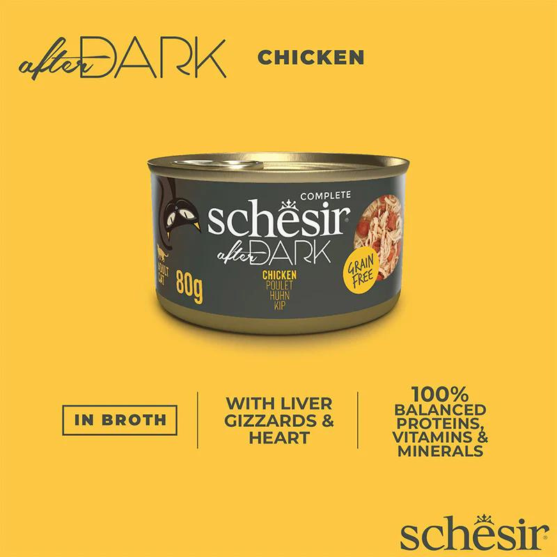Schesir Wholefood Broth Chicken Wet Cat food 80G