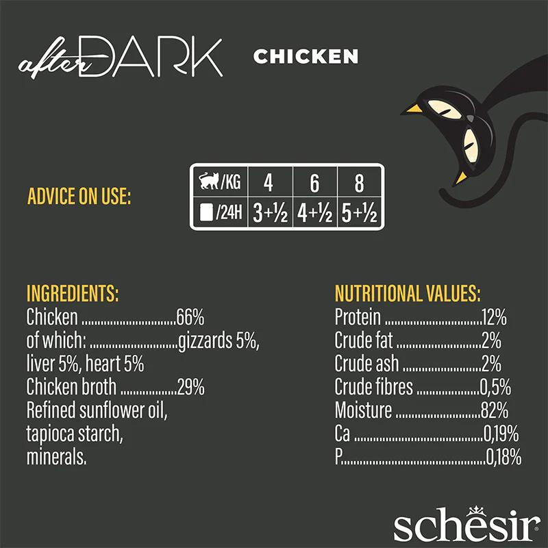 Schesir Wholefood Broth Chicken Wet Cat food 80G