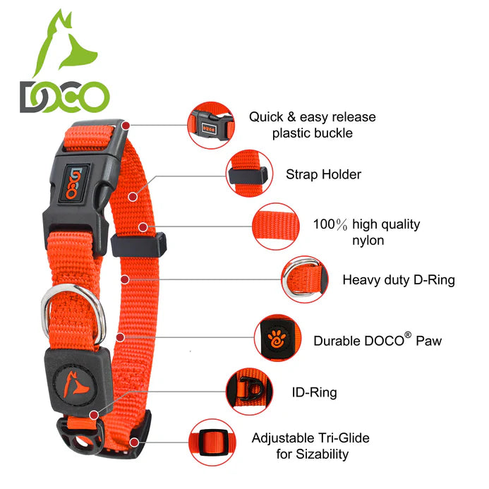 Doco Signature Nylon Dog Collar