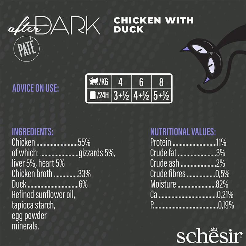 Schesir Wholefood Broth Chicken & Duck Wet cat food 80G