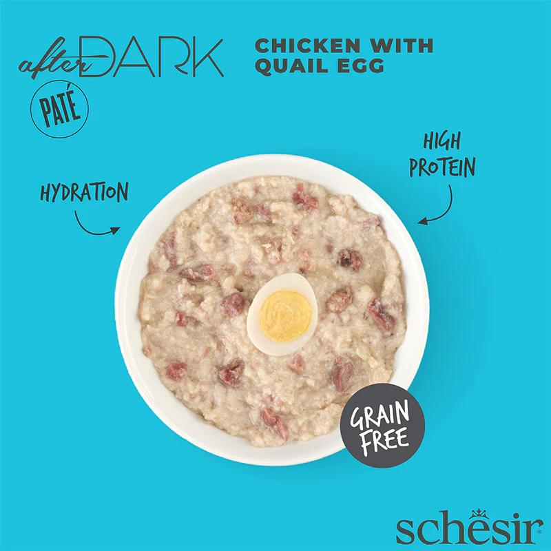 Schesir Wholefood Broth Chicken & Quail Egg Wet cat food 80G