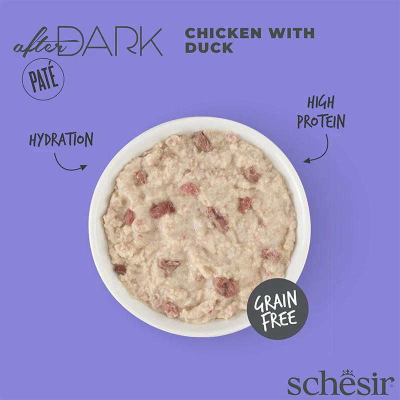 Schesir Wholefood Broth Chicken & Duck Wet cat food 80G