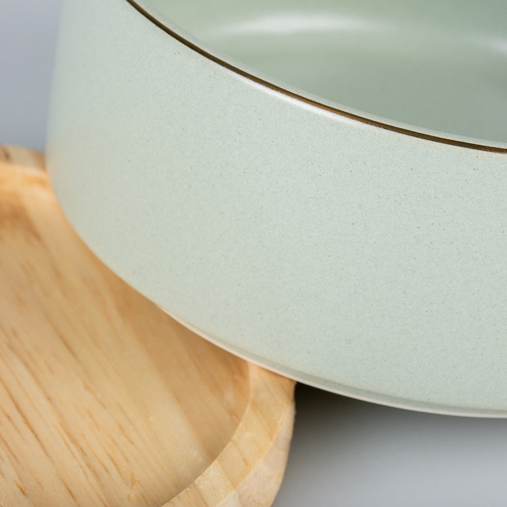 Duvo+ Feeding Bowl Stone Timber