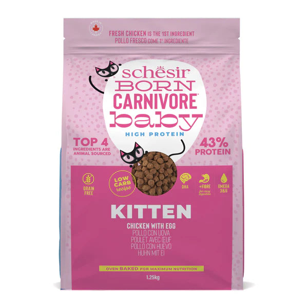 Schesir Born Carnivore Kitten Chicken & Egg Dry food 1.25kg