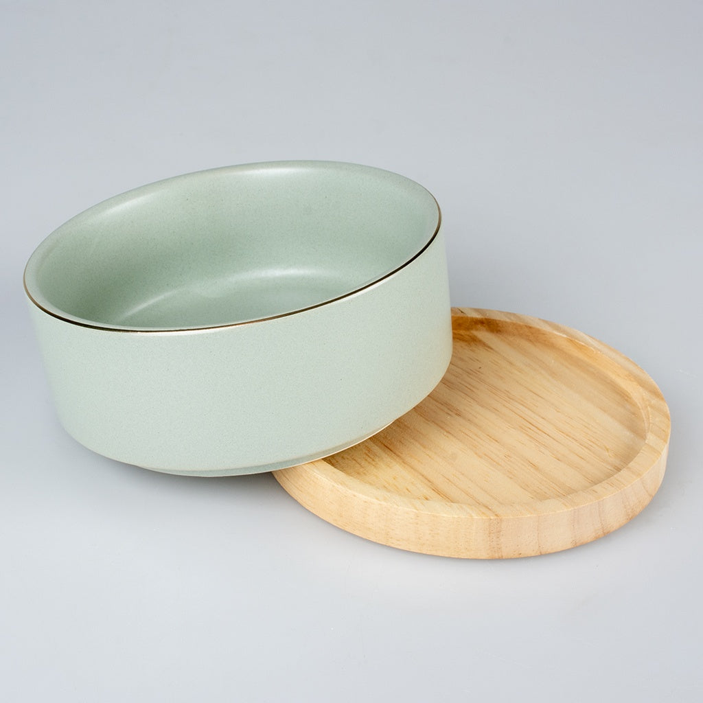 Duvo+ Feeding Bowl Stone Timber
