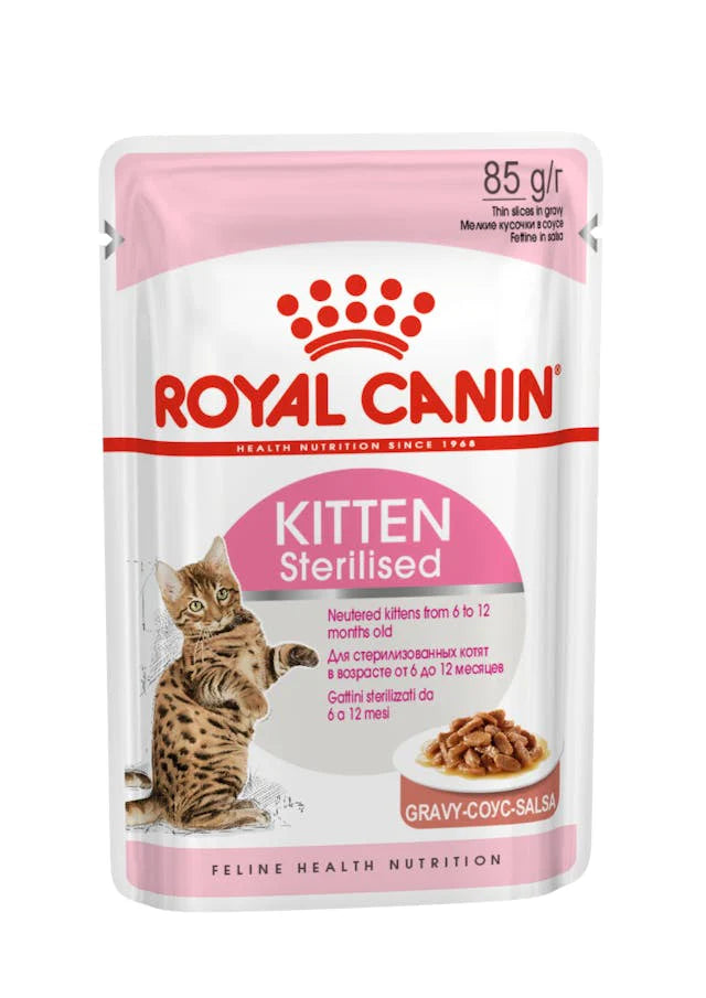Royal Canin Feline Health Nutrition Kitten Sterilised Gravy (WET FOOD)
