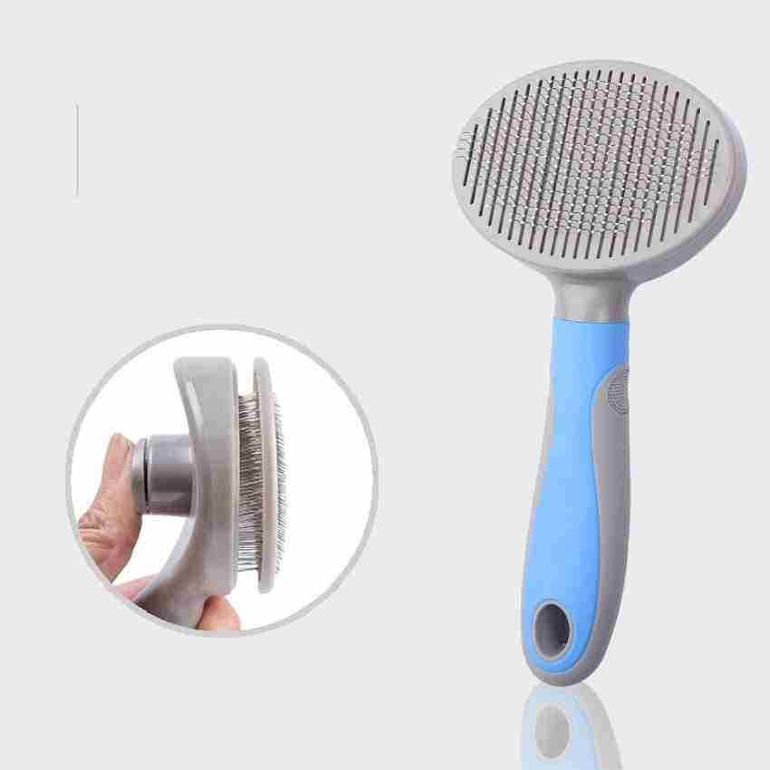 Petbroo Self Cleaning Brush Color Blue Dogs & Cat