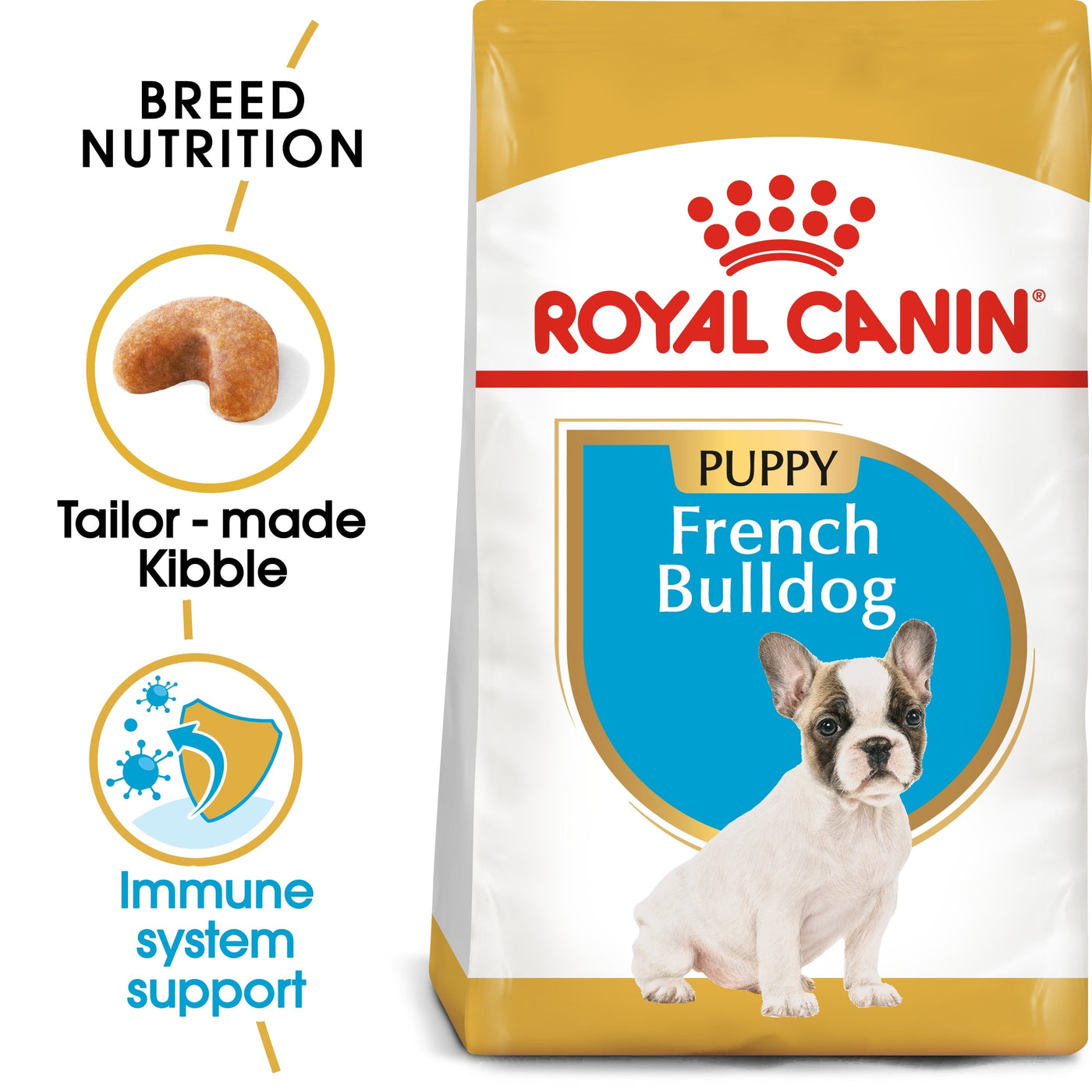 Royal Canin Breed Health Nutrition French Bulldog Puppy Dry Food - 3Kg