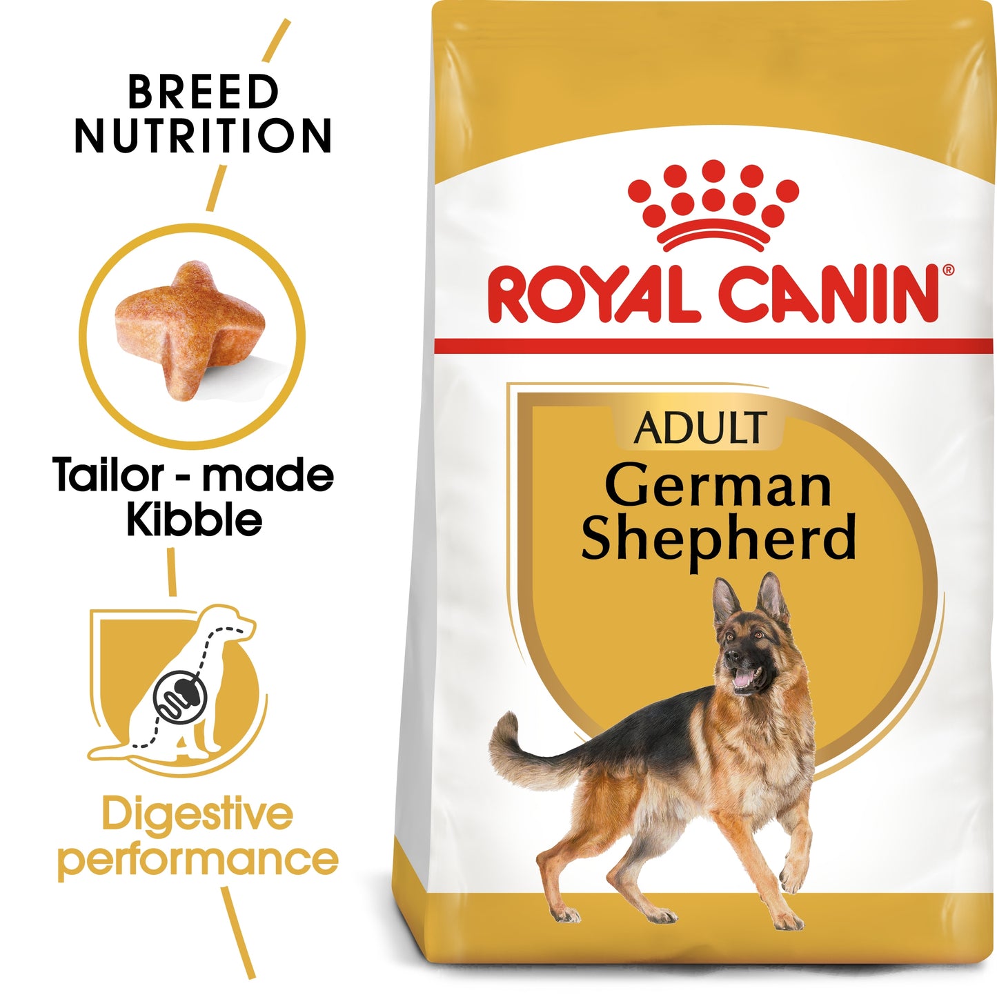 Royal Canin Breed Health Nutrition German Shepherd Adult Dry Food - 3kg