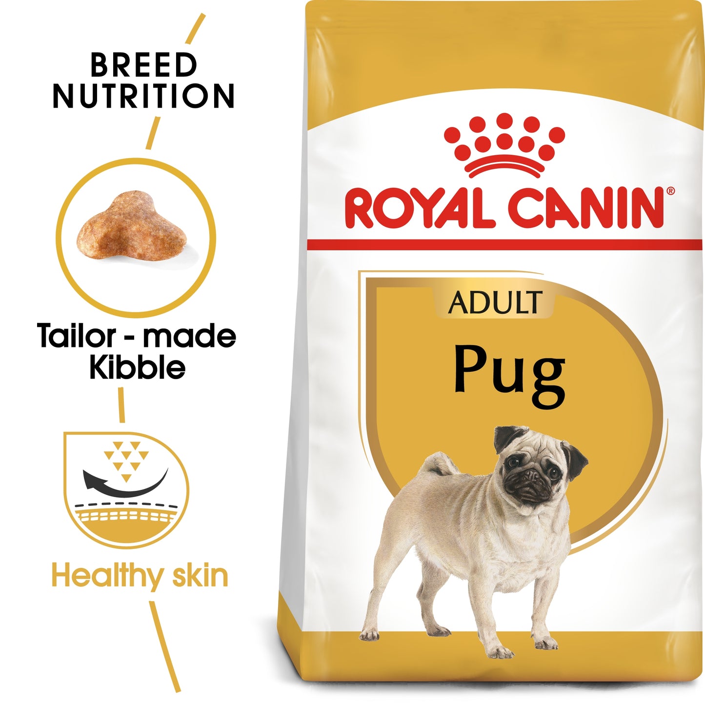 Royal Canin Breed Health Nutrition Pug Adult Dry Food - 1.5kg