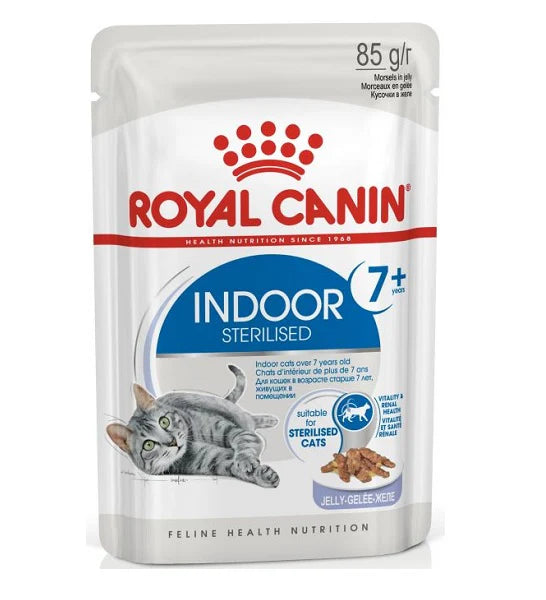 Royal Canin Feline Health Nutrition Indoor 7+ Jelly Cat Wet Food
