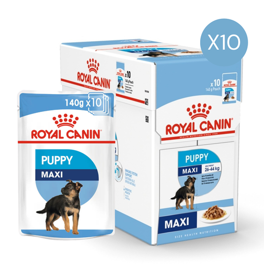 Royal Canin Health Nutrition Maxi Puppy Wet Food - 10x140g