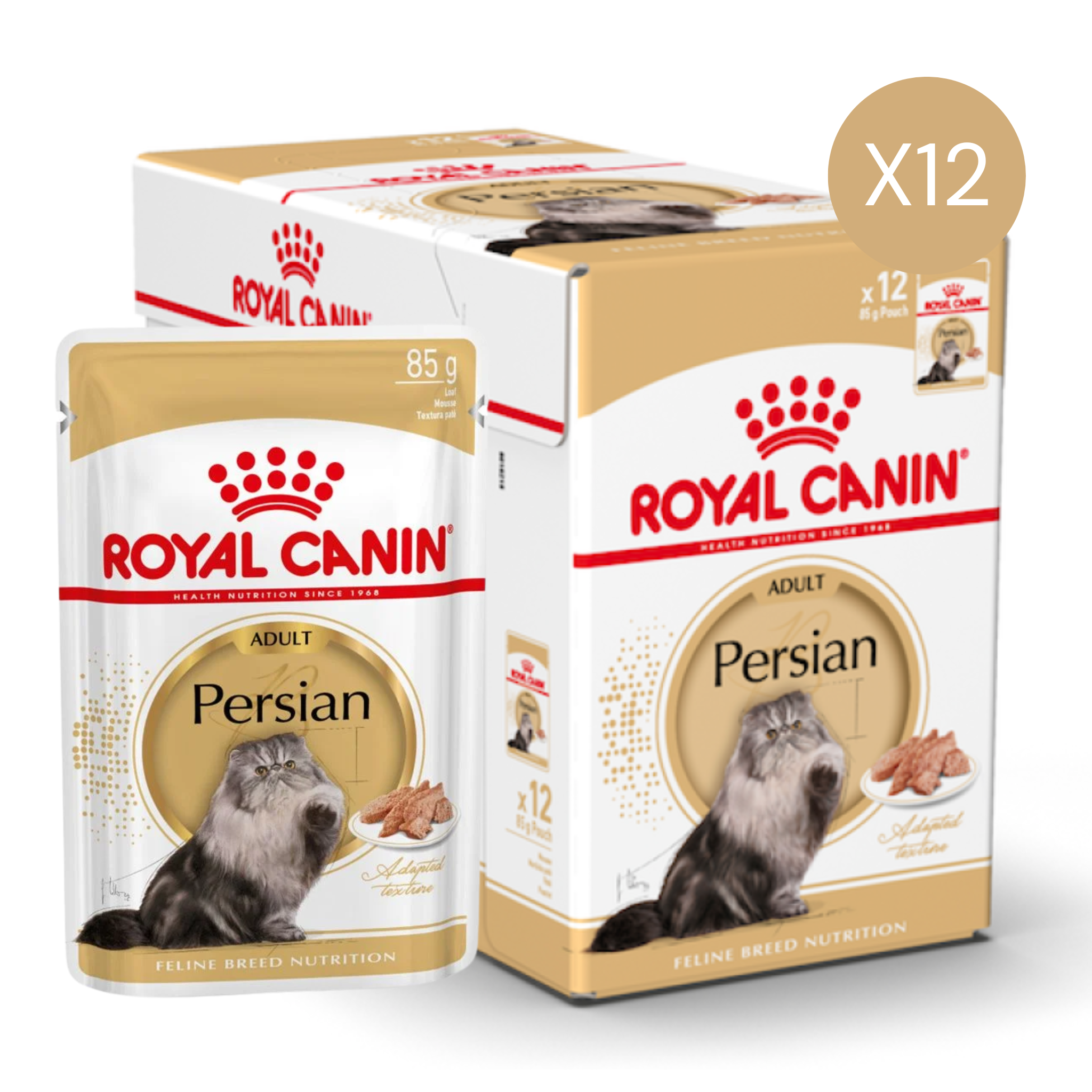 Royal Canin Feline Breed Nutrition Persian Cat Wet Food 12x85g