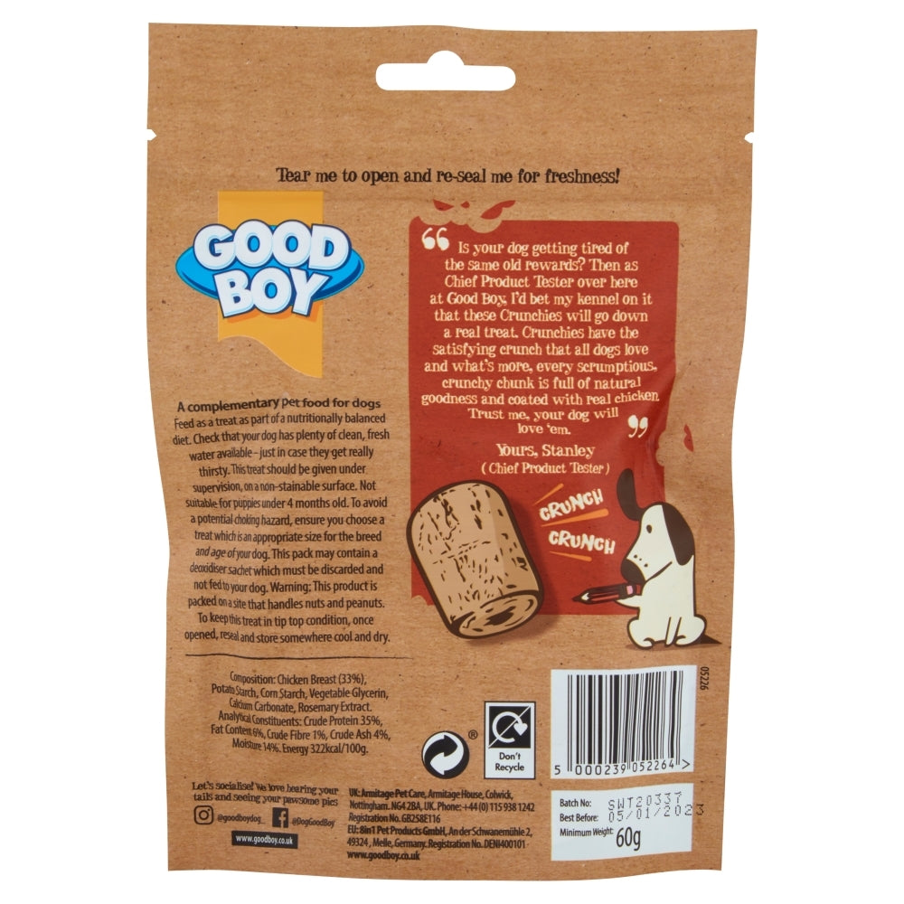 GoodBoy Crunchies Mini Chicken Dog Treats ‚ 60g