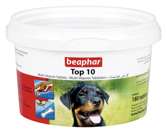 Beaphar Top 10 Dog Multivitamins – 180 Tablets