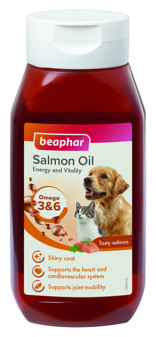 Beaphar Pure Salmon Oil for Dogs & Cats – 430ml