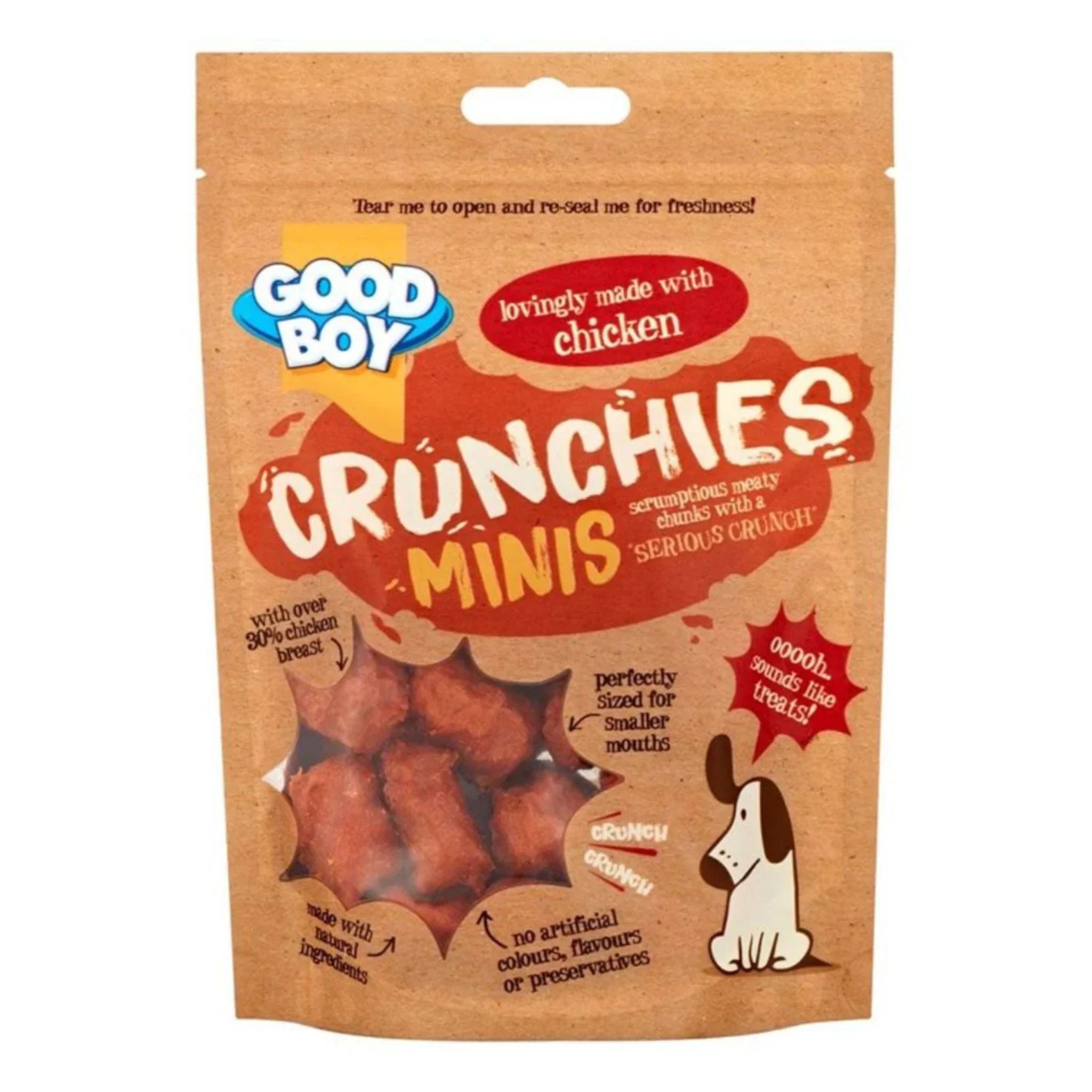 Armitage Good Boy Crunchies Mini Chicken Dog Treats - 60g