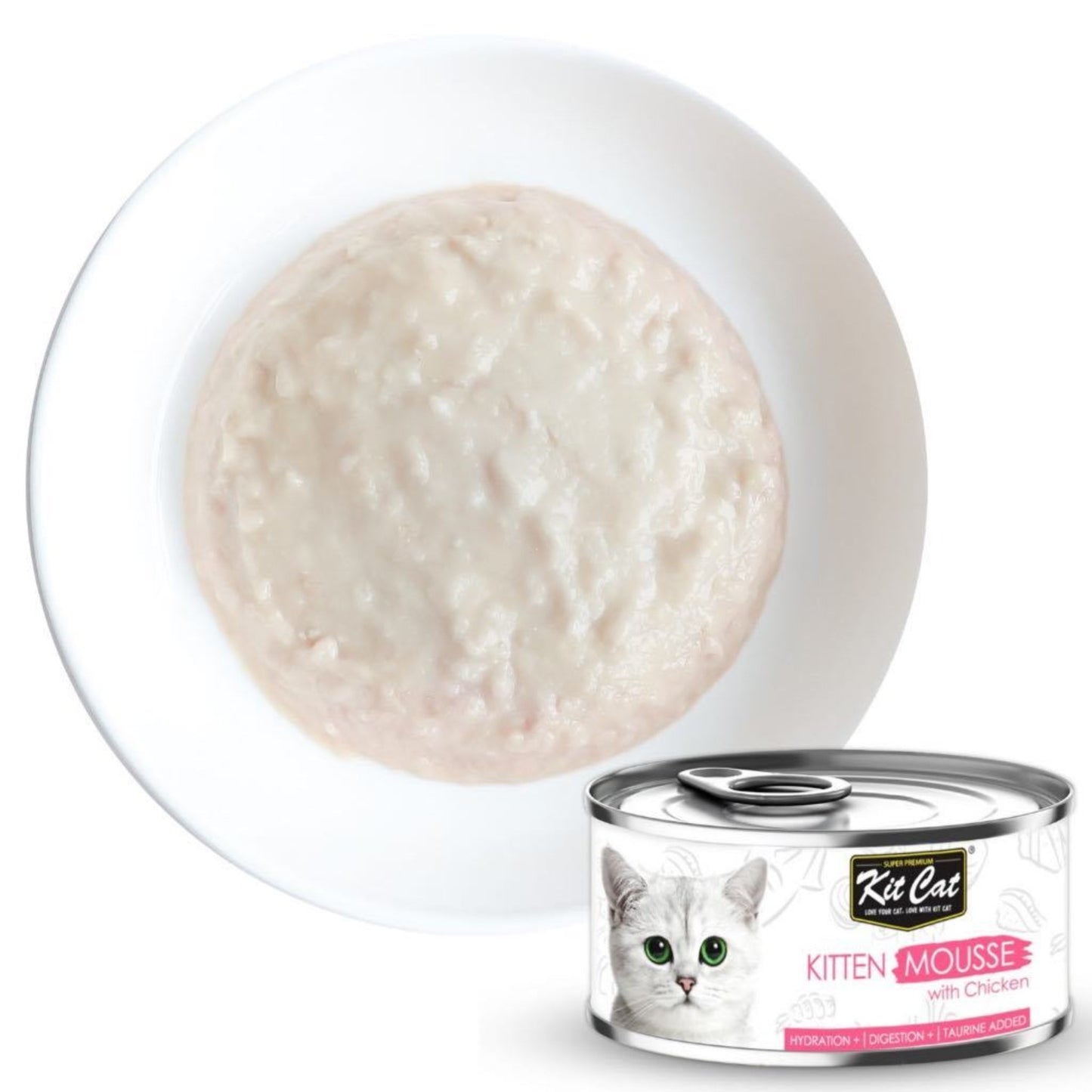 Kit Cat Kitten Mousse With Chicken Wet Cat Food - 80G