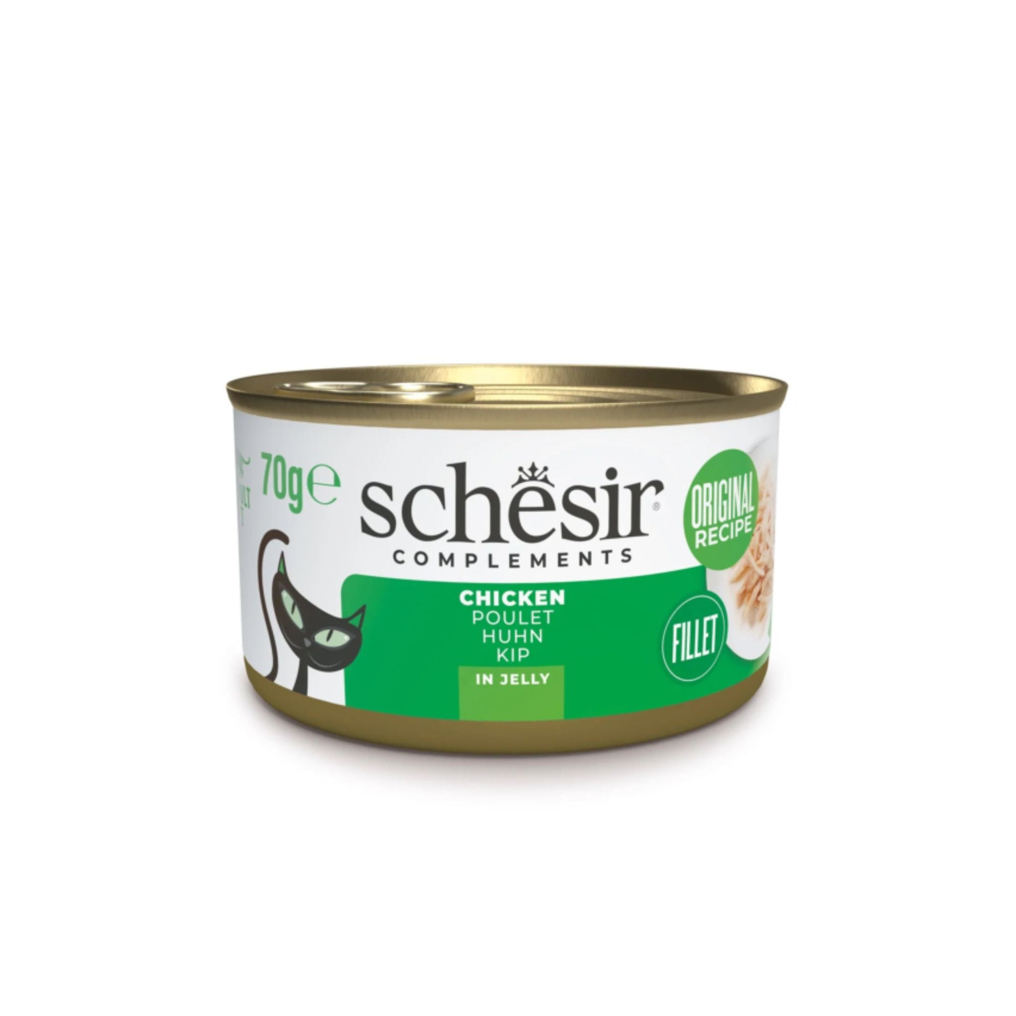 Schesir Complements Cat Wet Food In Jelly Can- Chicken - 70g