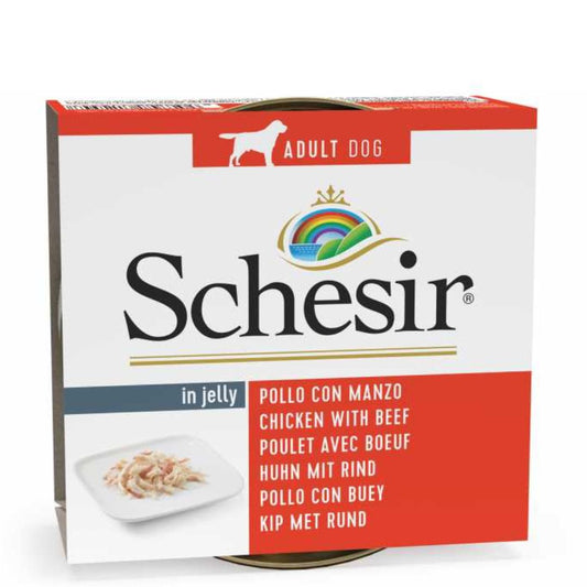 Schesir Dog Wet Food Chicken Fillets & Beef 150G