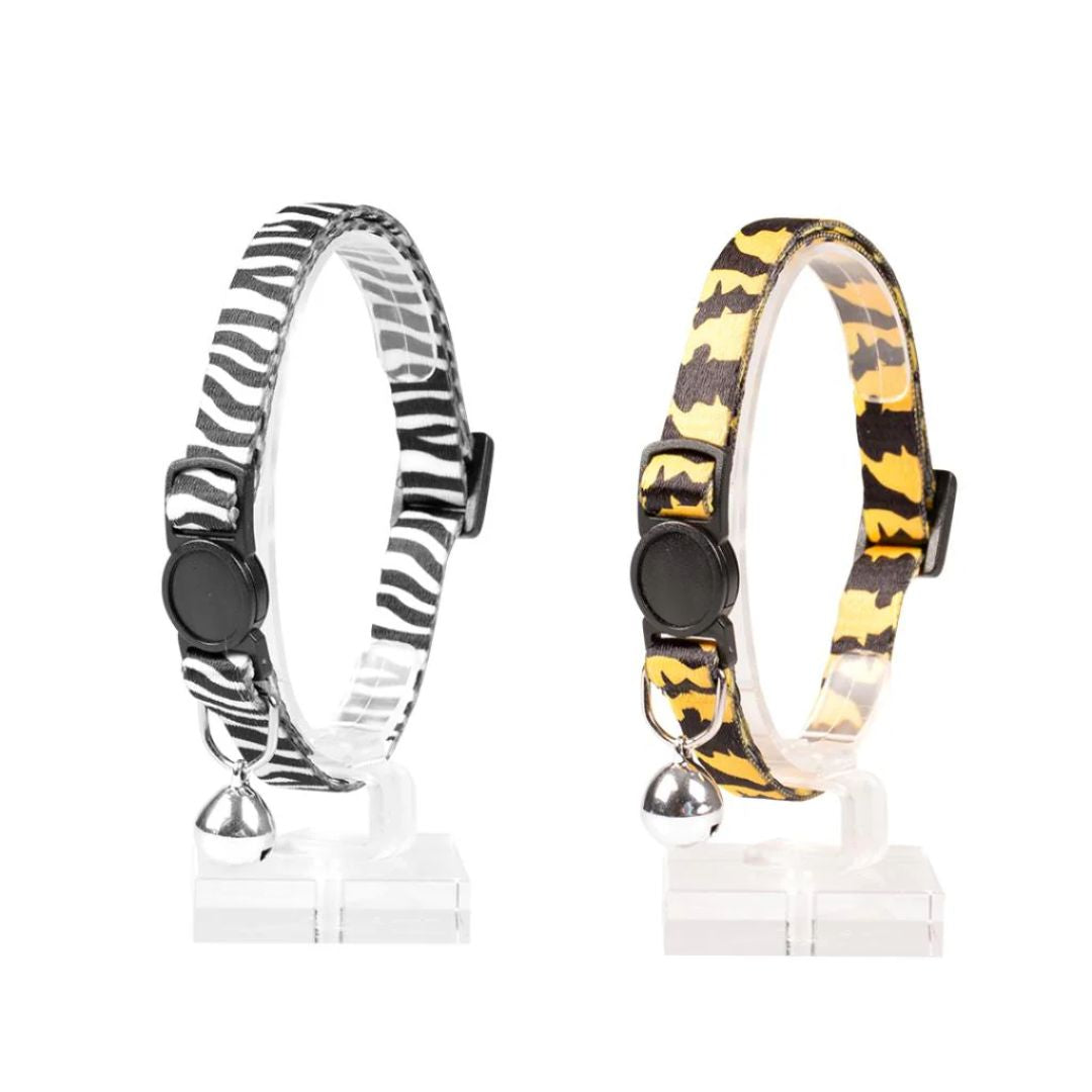 Duvo+ Zoo Nylon Cat Collar 20–30cm x 10mm – Mixed Colors