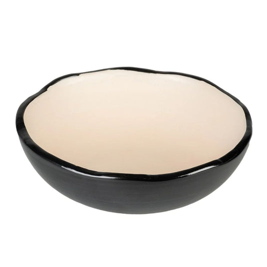Duvo+ Feeding Bowl Stone Organic S – 200ml Black/White