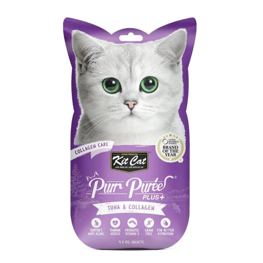 Kit Cat Puree Plus Collagen Care Tuna For Cats 60g