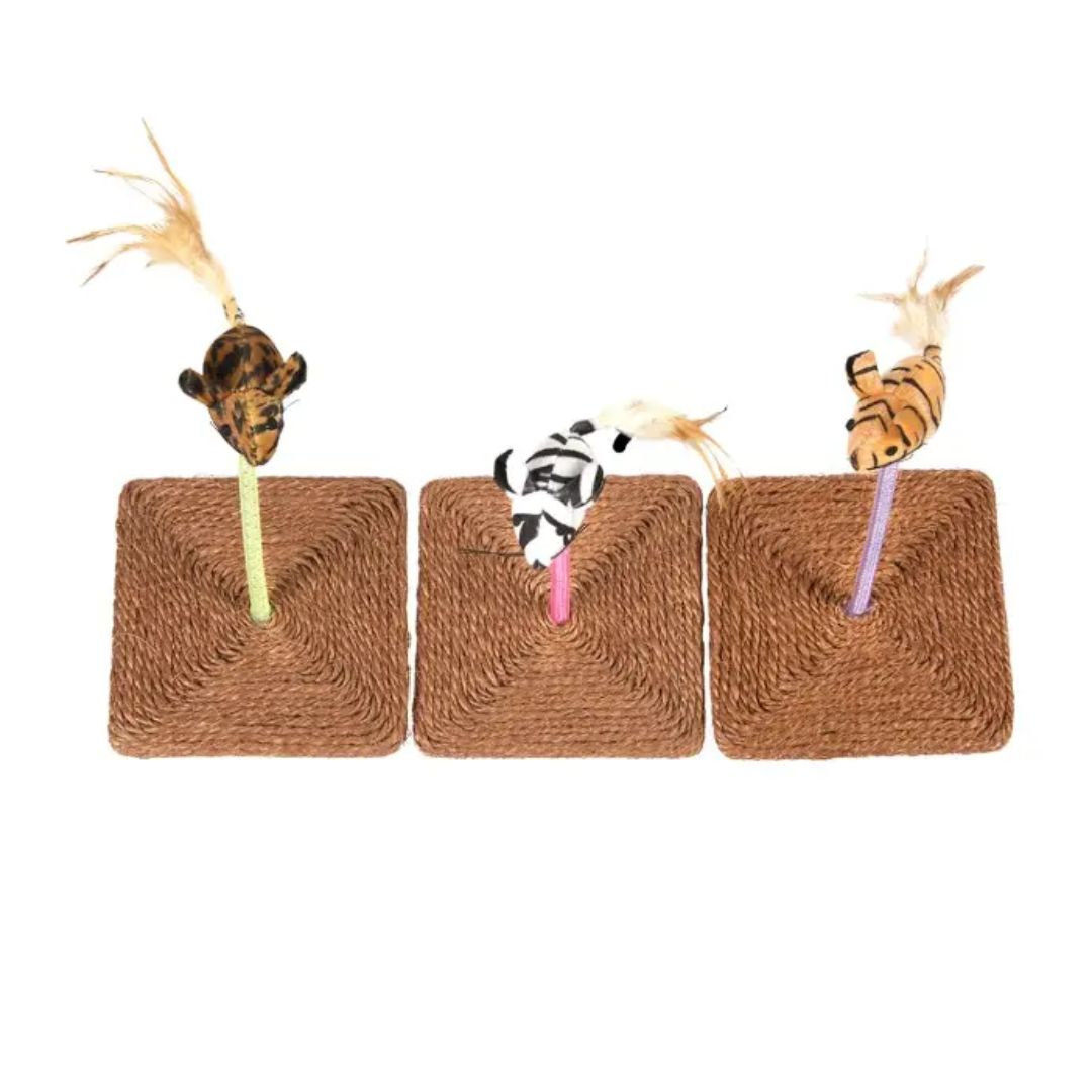 Duvo+ Mouse On Pedestal Fun Interactive Cat Toy