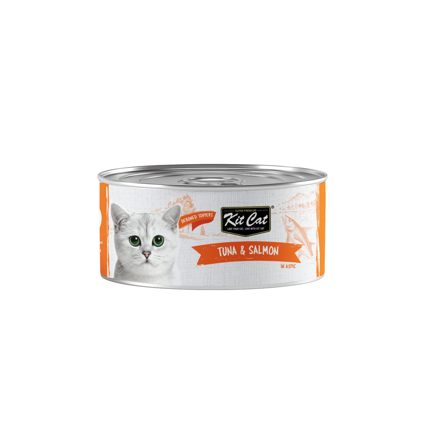 Kit Cat Deboned Tuna & Salmon Wet Food For Cat - 80g