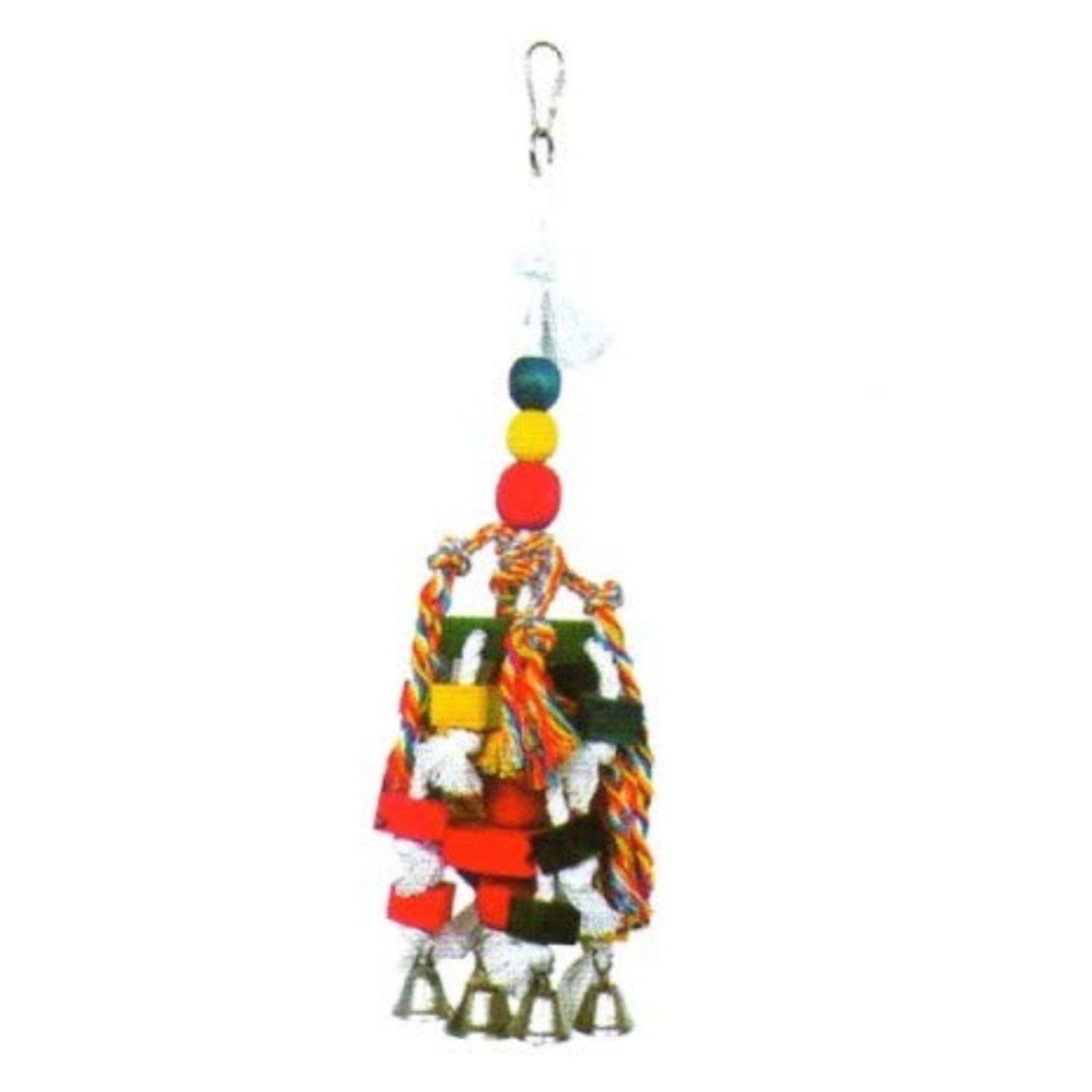 Vanpet Hanging Toy For Large Birds With Bells - 15.7