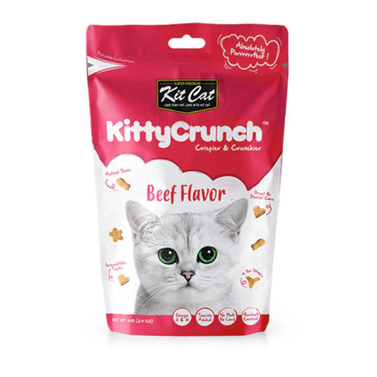 Kit Cat Kitty Crunch Beef Flavor Cat Treat - 60g