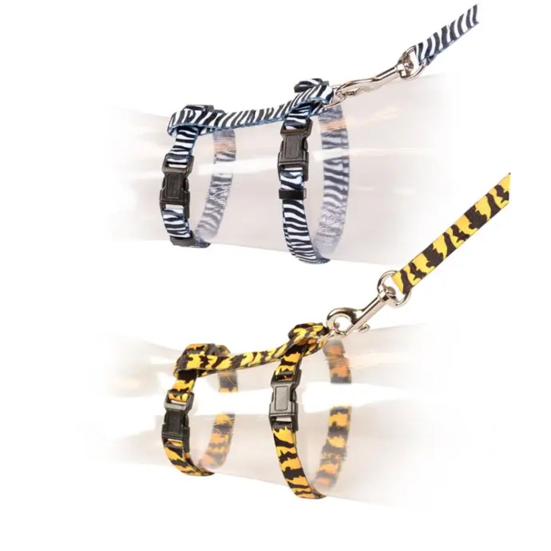 Duvo+ Big Cat Walking Set – Zoo Pattern, 30–50cm, 12mm x 125cm