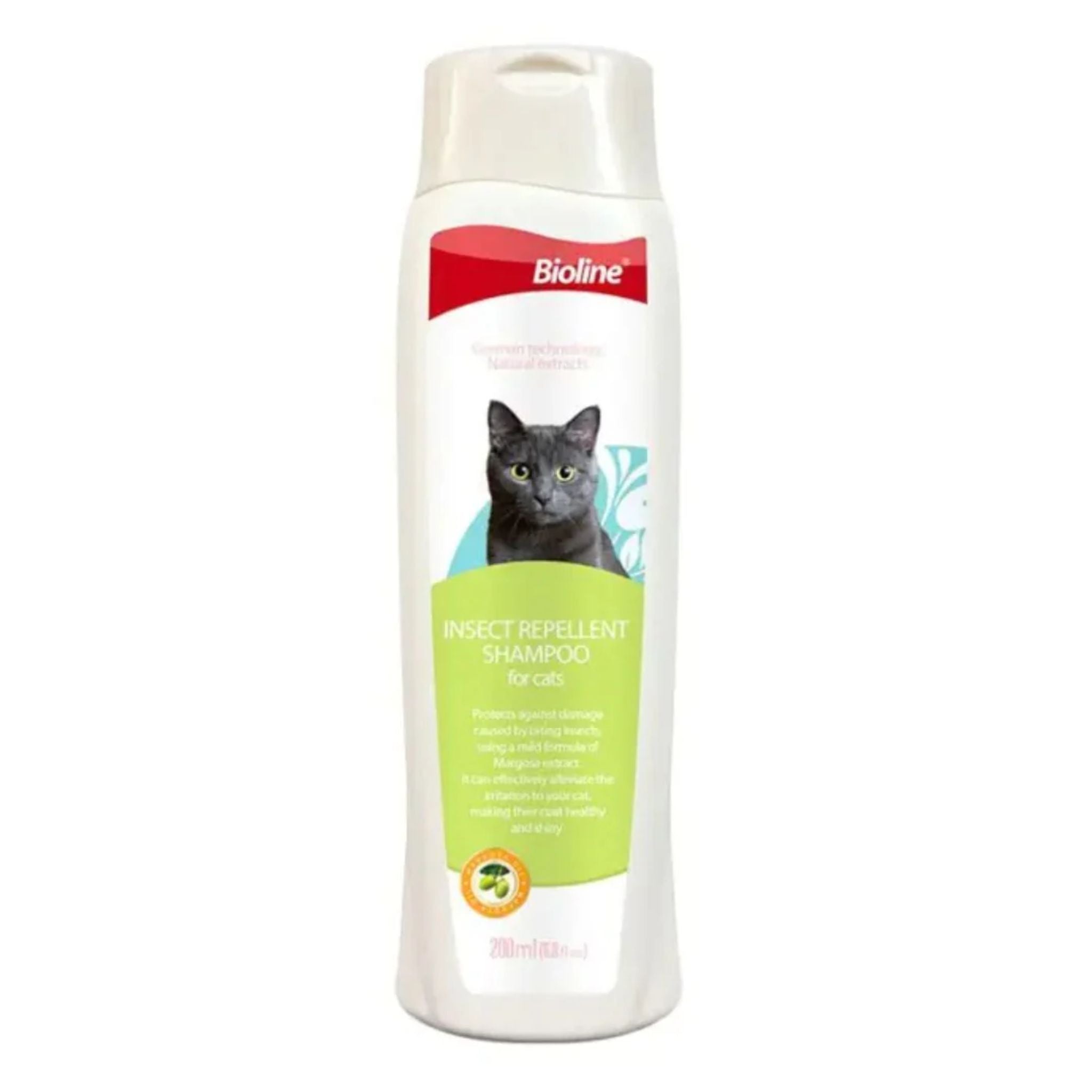 Bioline Insect Repellent Shampoo For Cat Flea & Bug Protection - 200ml