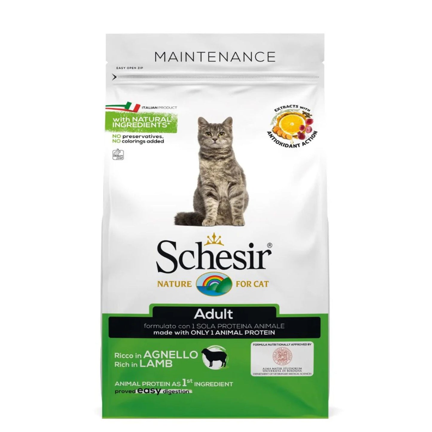 Schesir Adult Dry Cat Food Lamb Maintenance 1.5kg